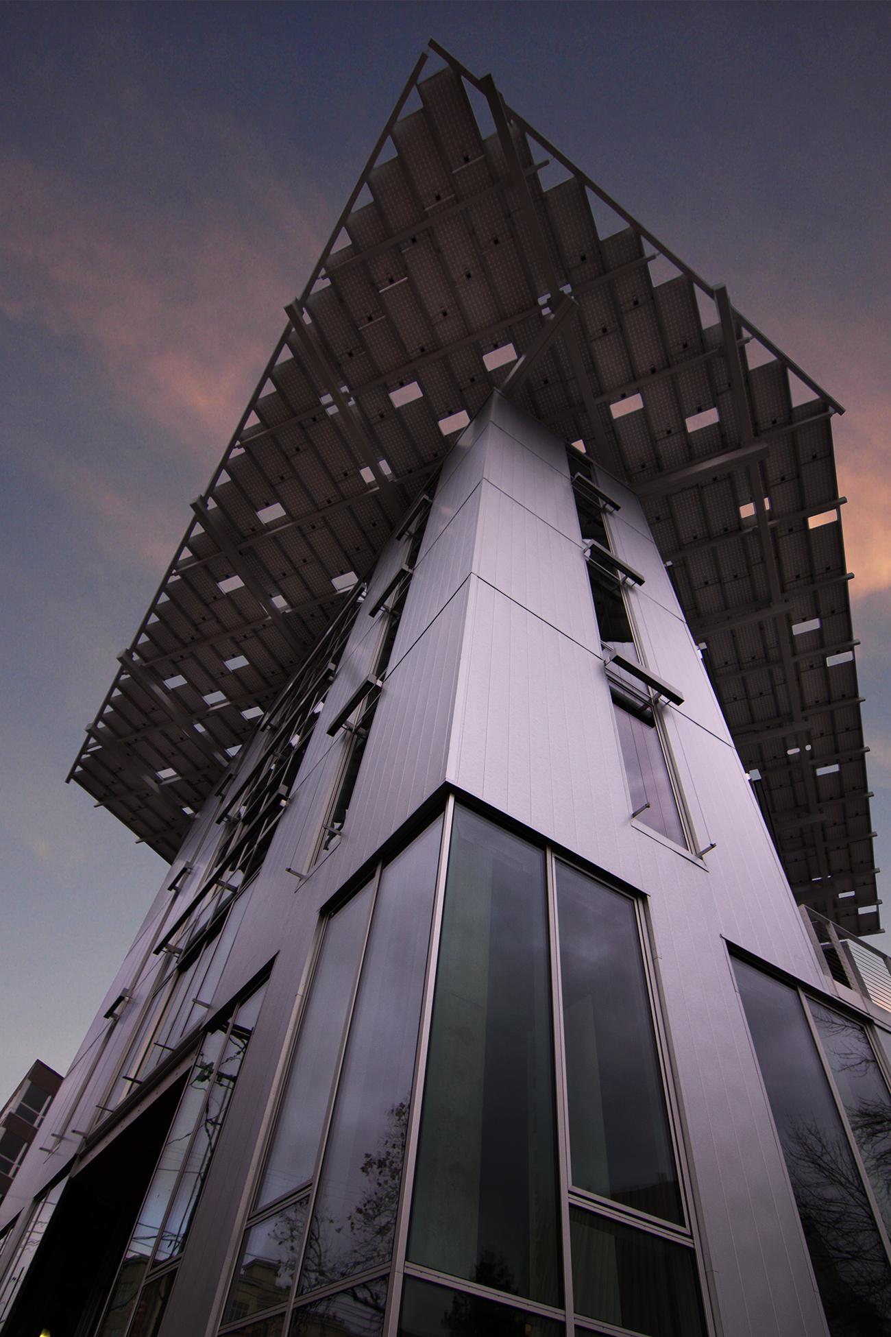 Green Commercial Building Bullitt Center Solar Roof