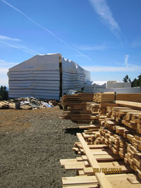Karuna passive house construction site, by Portland/Seattle builder Hammer & Hand