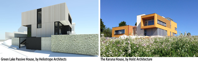 Case studies of high design Passive House projects.