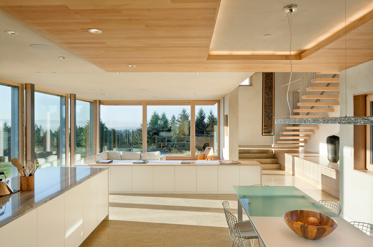 Interior of new home, Karuna House, designed by Holst Architecture and built by home builder Hammer & Hand