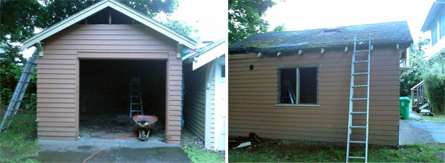 Garage to removed, Accessory Dwelling Unit to be built in its place. Portland