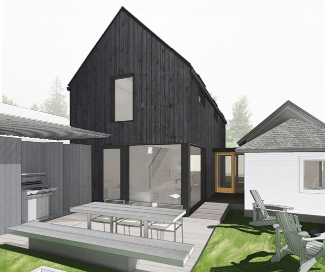Seattle Home Addition rendering by Heliotrope Architects