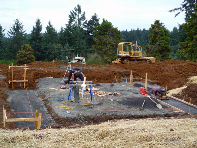 Passive House project in Yamhill County, Oregon.