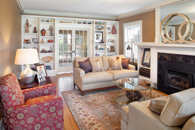 Living Room: Laurelhurst remodel by Portland and Seattle builder Hammer & Hand.