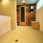 Basement addition of spa/sauna.