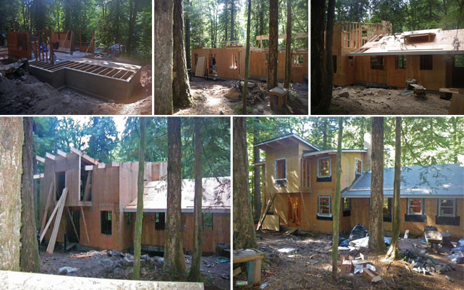 Rhododendron cabin construction