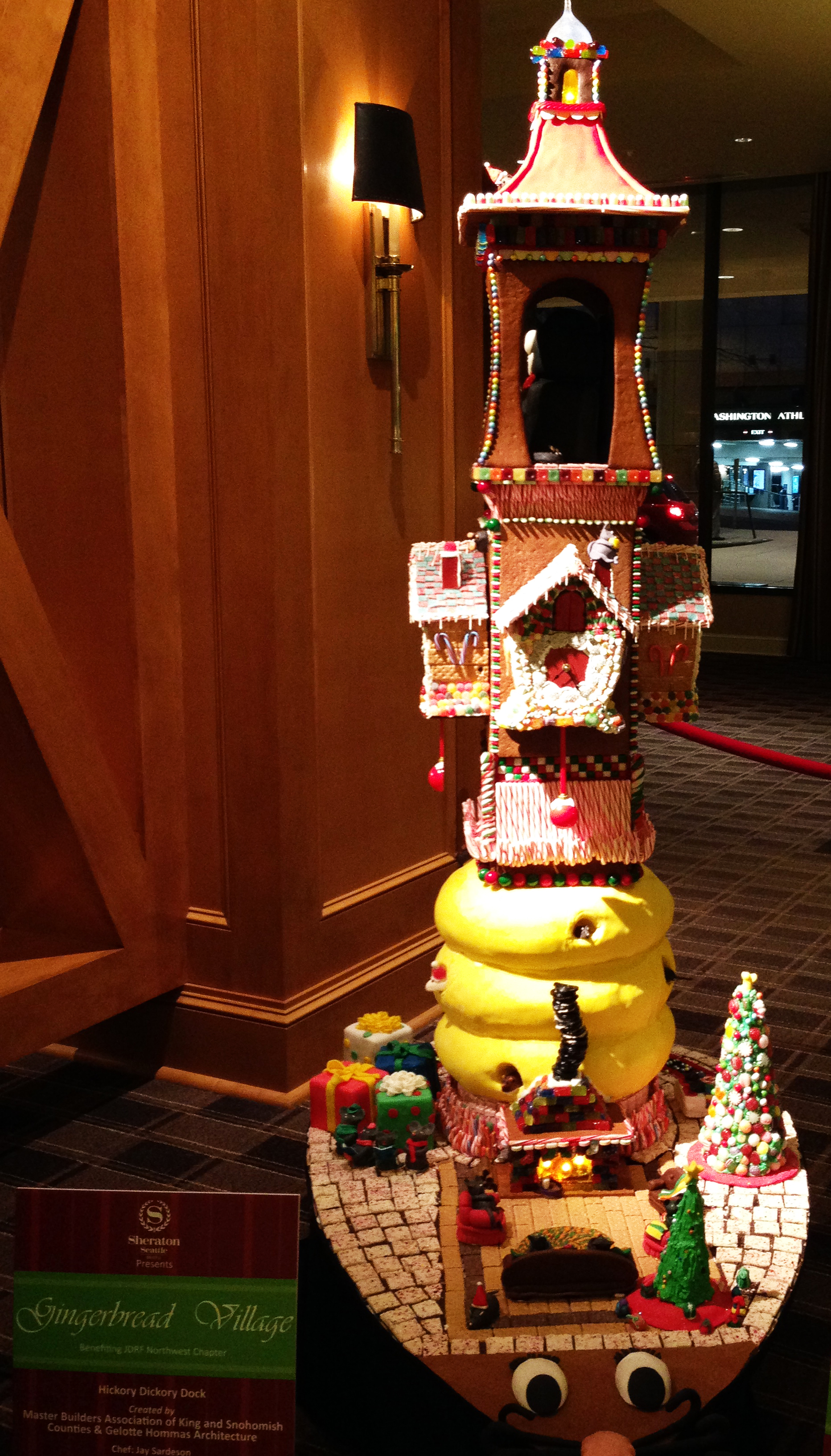 Seattle Gingerbread House Mouse Ran Up the Clock by Master Builders Association and Gelotte Hommas Architecture