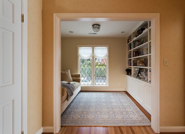 Library Nook in New Home Remodel by Builder Hammer and Hand
