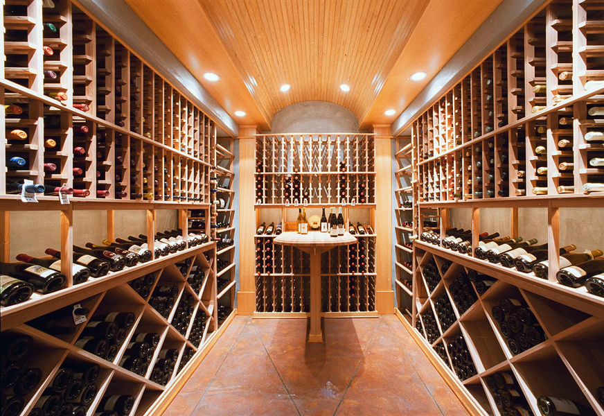 Built-In Storage Solutions Modern Wine Shelf