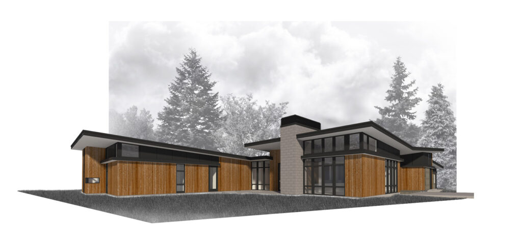 Modern home building project in Sherwood, Oregon