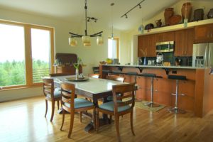 Kitchen and Dining Room in Pumpkin Ridge Passive House