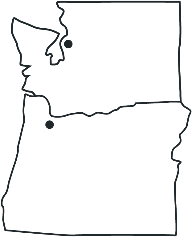 Oregon Washington Map