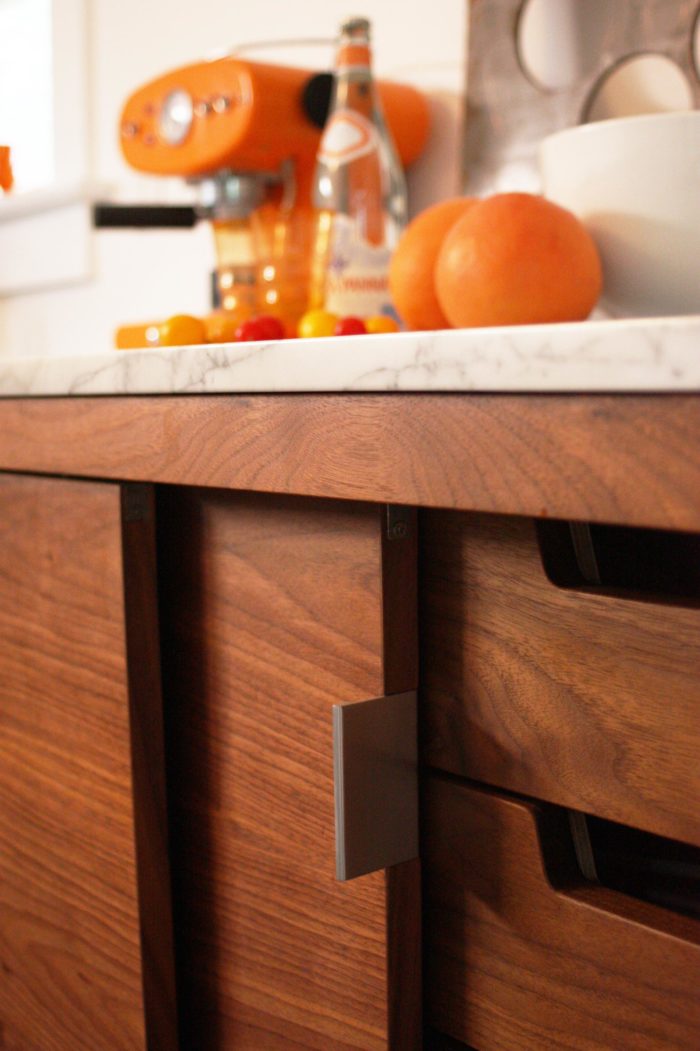Countertop Detail in Portland Compact Kitchen Remodel