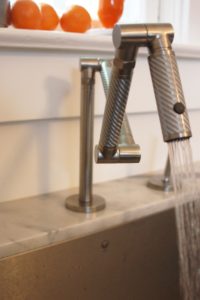 Kitchen Faucet in Compact Kitchen Remodel