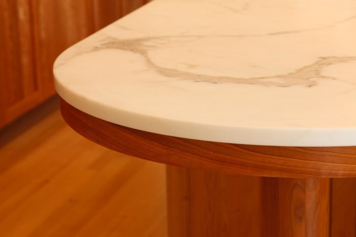 Marble Kitchen Island Countertop in Palisades House