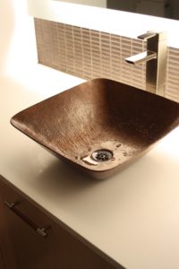 Floating Sink in Pearl Condo Bathroom Remodel