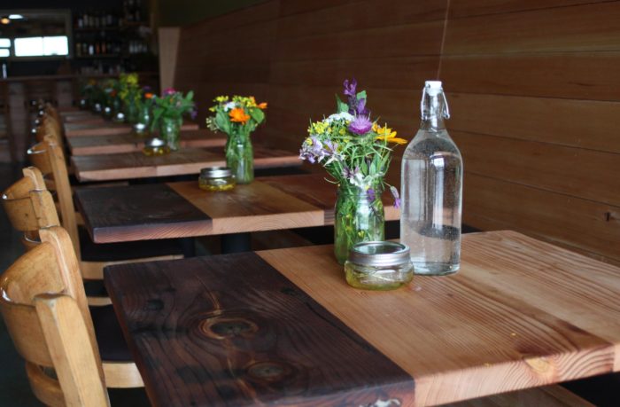 Barnwood Tables at Portobello in Portland OR