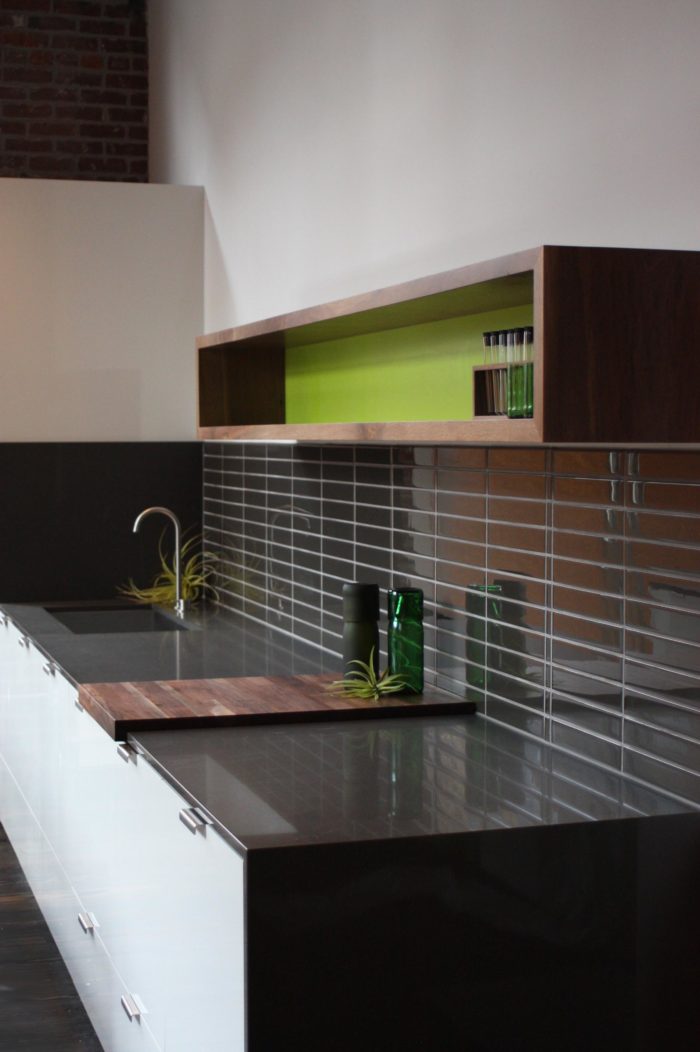 Sample Sink and Kitchen Counter in Retail Studio