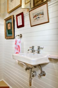 Bathroom Sink in Retro Home Remodel