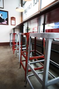 Stools in Salt and Straw Scoop Shop Commercial Remodel