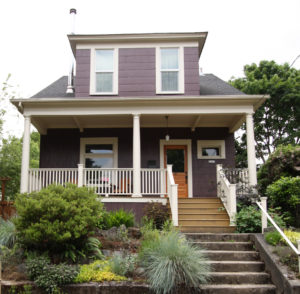 Exterior of Shaker Modern Home Remodel in Portland OR