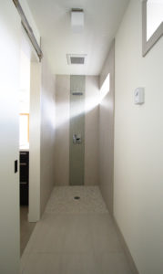 Shower in Super Efficient ADU in Portland OR