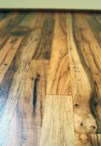 Wood Floor Detail in Super Efficient ADU