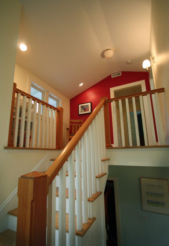 Stairs Up to Tabor Home Addition in Portland Oregon