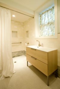 Bathroom Remodel in Twin Studios Duplex Conversion