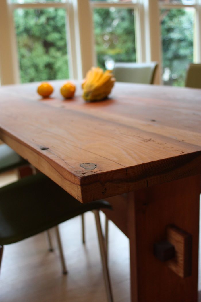 Dining Table in Upcycled Kitchen Remodeling Project