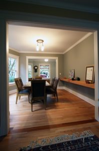 Dining Room in Victorian Home Remodel by Portland Home Builder Hammer & Hand