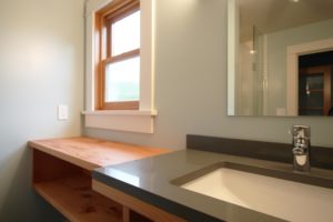 Bathroom Counters in Victorian Home Remodel