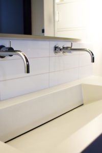 Dual Faucets in Wintler Park Bathroom Remodel