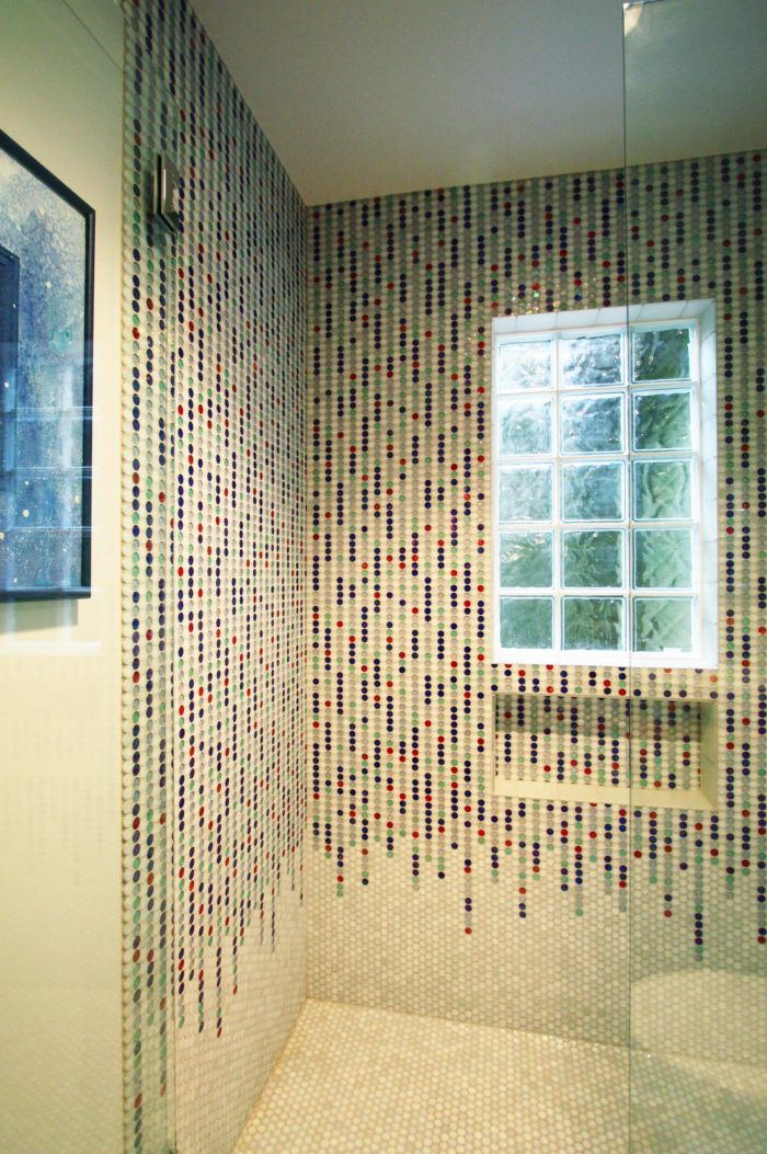 Shower Tile in Chelsea Bathroom Remodel