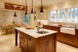 Kitchen Island in Clifton Home Remodel