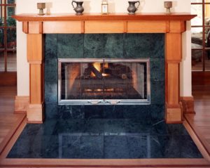 Fireplace in Greenbluff House Remodel in Portland OR