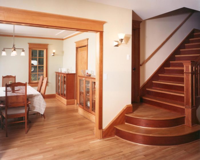 Entry and Stairs in Greenbluff House Remodel in Portland OR