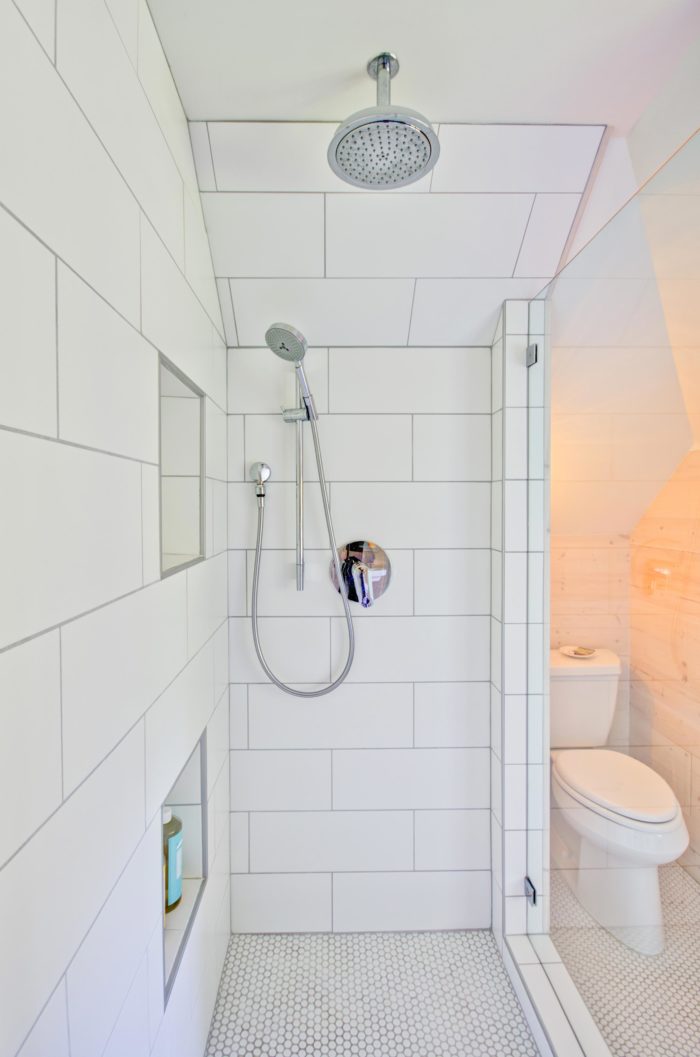 Shower Tile in Modern Farmhouse Bathroom Remodel