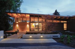 Exterior of Northwest Modern New Home Building Project