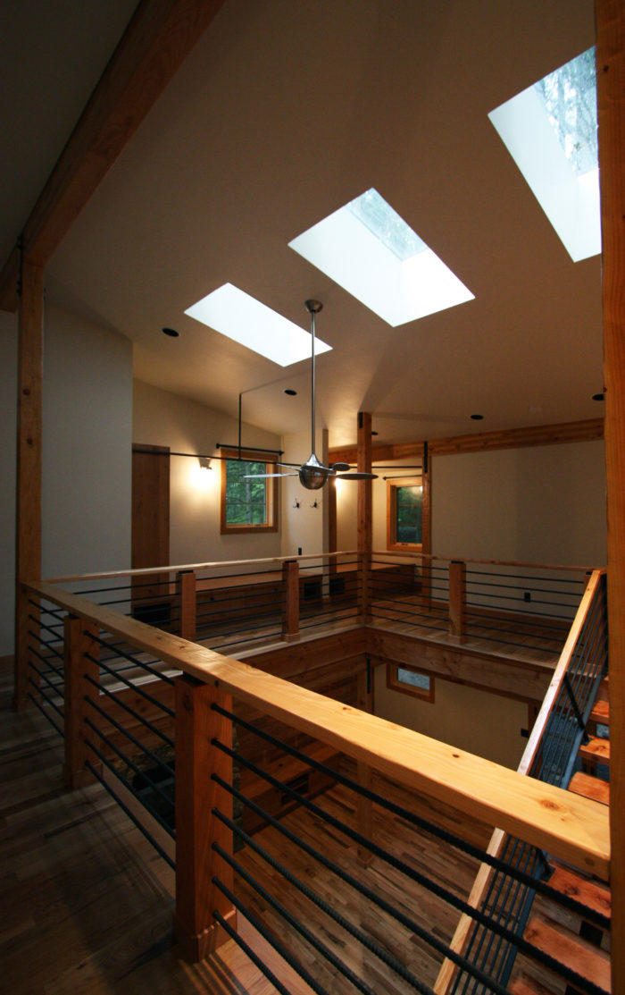 Skylights in Rhododendron Cabin Home