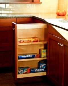 Pull Out Drawers in Rose City Park Kitchen Remodel