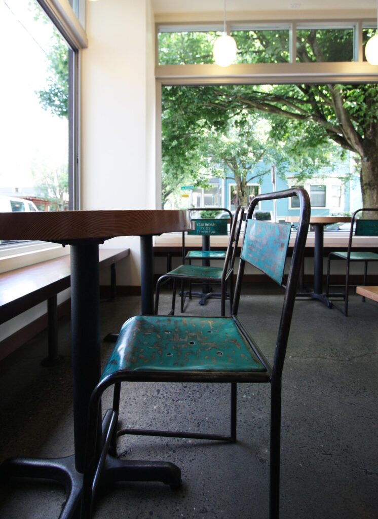 Seating Area at Salt & Straw Scoop Shop Restaurant Remodel