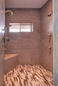 Shower Detail in Tigard Bathroom Remodel