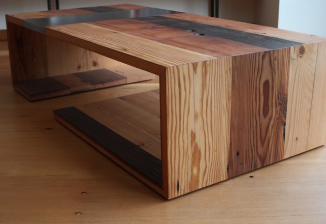 upcycled modern coffee table