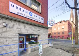 Exterior of Urban Animal Vet Clinic in Seattle Washington