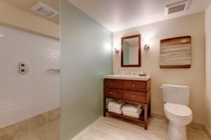 Shower in West Hills Home Addition Bathroom