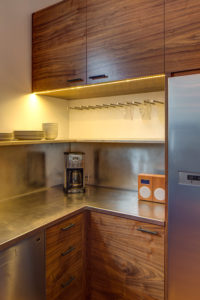 Corner Cabinets in Loft Kitchen Remodel | Hammer & Hand