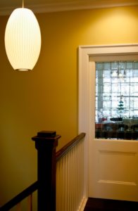 Pendant Light in Entry in Irvington Kitchen Remodel