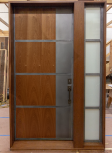 Metal and Wood Custom Door Made by Hammer & Hand