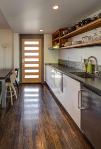Kitchenette and Front Entrance to Sellwood Home Addition
